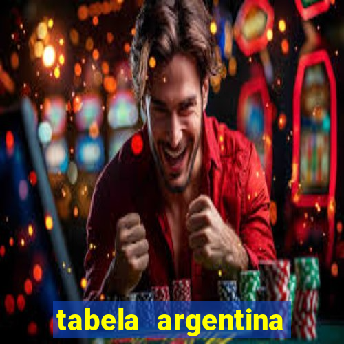 tabela argentina torneo betano